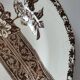 Antique plate with brown floral decoration, Grand dépôt E. Bourgeois