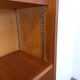 Large vintage oak wood bookcase shelf from the 50s 60s