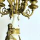 Paire de grands candélabres 7 feux - 69 cm - Bronze - Putti