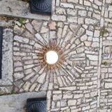 Rattan sun mirror 56cm