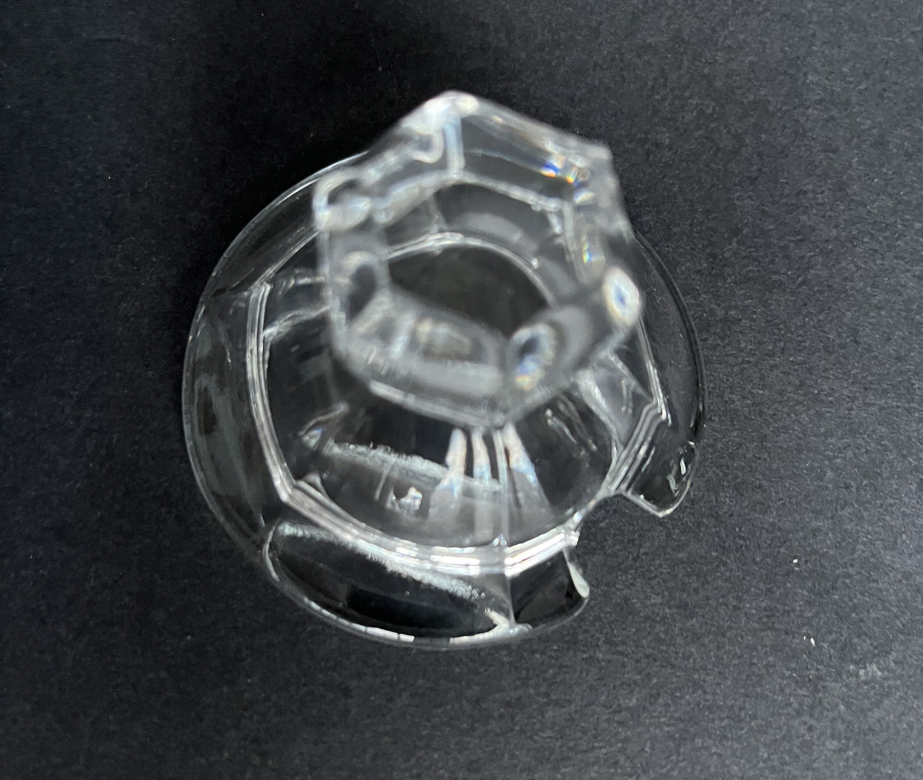 Baccarat crystal mustard