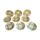 Suite of 9 plates Longchamp 60's