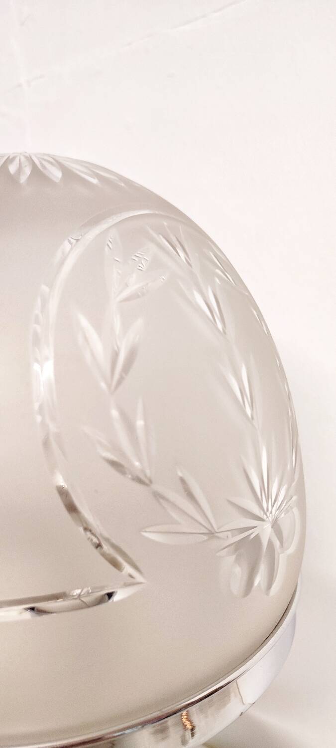 Lampe en table de cristal, Espagne, années 1960