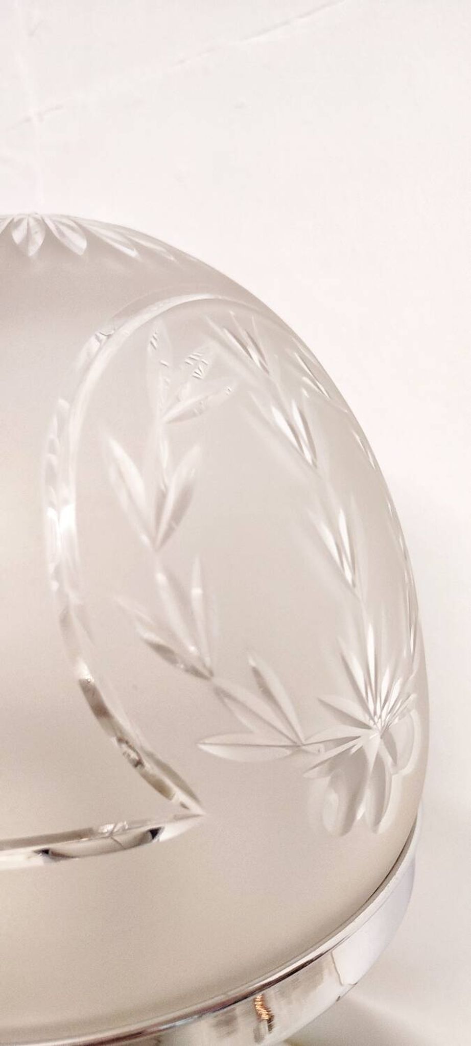 Lámpara de mesa de cristal. Spain, 1960s.