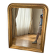Large Louis-Philippe gilded mirror with gold leaf