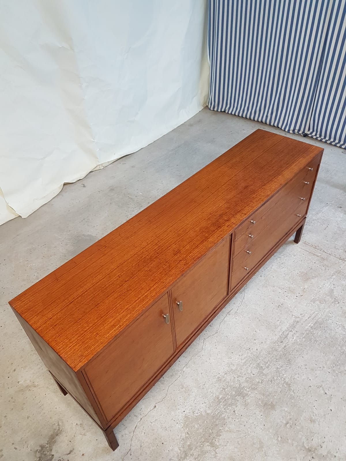 Vtg Mid Century 60s Tola Teak Sideboard Danish Italian Design Retro