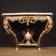French lacquered and painted console in Louis XV style