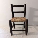 Straw chair for children