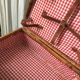 Two tone wicker suitcase