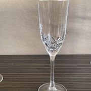 4 champagne flutes arc France h 21 cm vintage