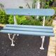 2-seater cast iron garden bench from the 19th century