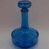 Vintage blue glass decanter