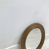 Vintage old bevelled oval mirror