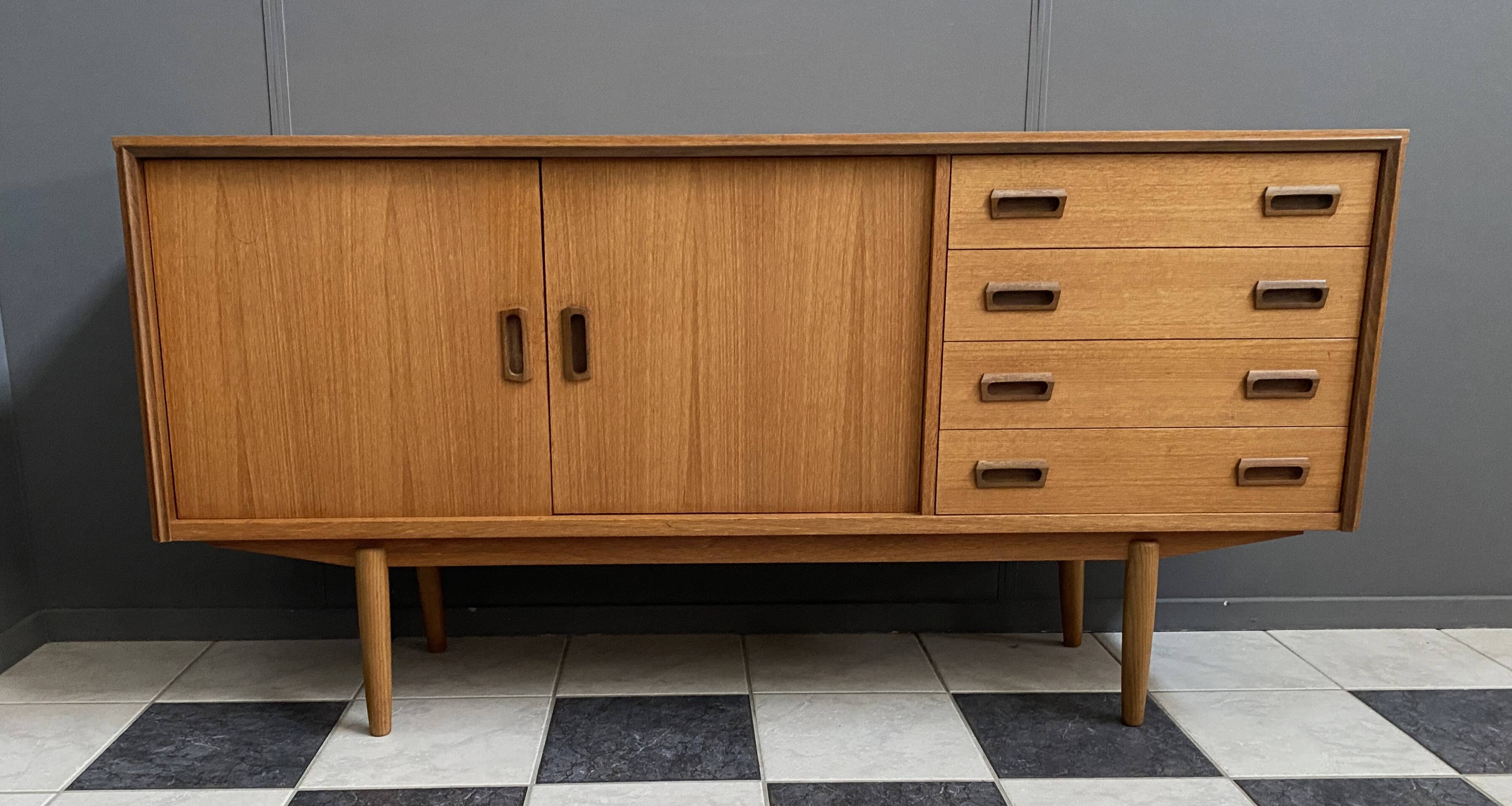 Teak sideboard by Friedrich Waltke, 1960s