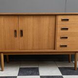 Teak sideboard by Friedrich Waltke 1960s