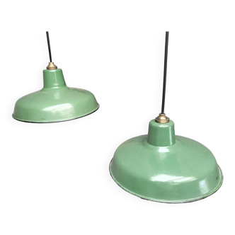 Pair of industrial lamps