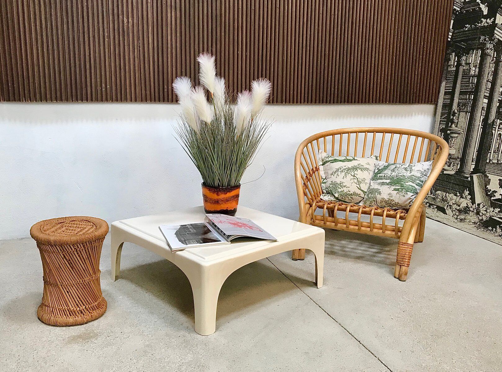 Early Space Age Side or Coffee Table in Fiberglass, West-Germany, 1960s