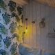 Suspension in opaline & brass – soft light and retro charm