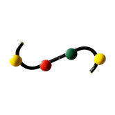 Porte-manteau multicolore années 60