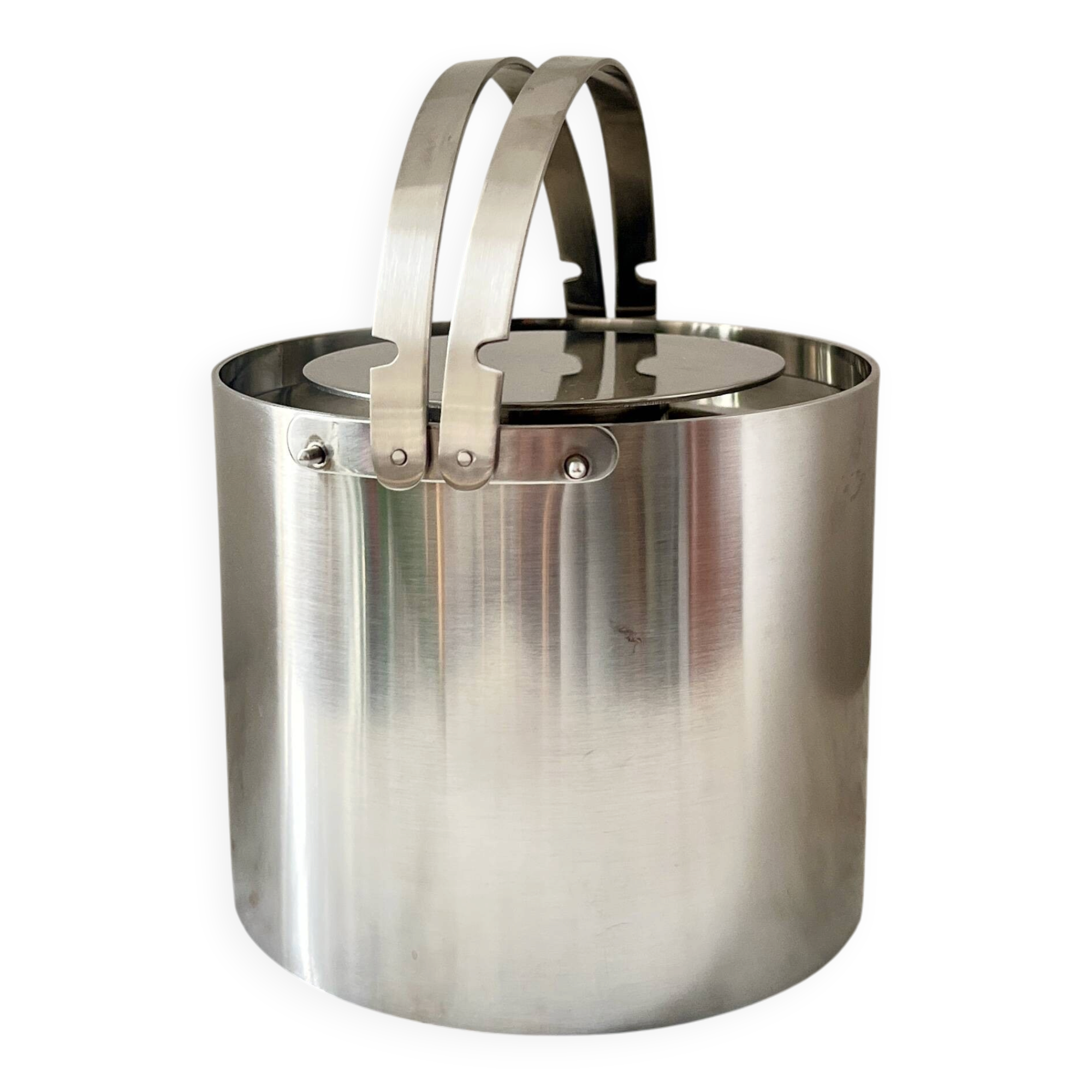 Vintage  Ice Bucket Cylinda Line by Arne Jacobsen for Stelton, Denmark, 60s