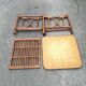 Square rattan side table 62x62