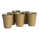 Set of 6 ancient stoneware cups