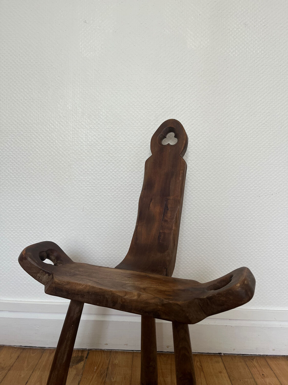 Brutalist tripod chair