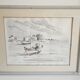 Tableau - Watercolour Landscape Brittany - Marine Boat - Signed Jen Pierre SER