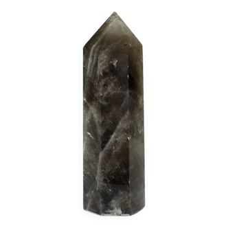 Smoky rock crystal obelisk