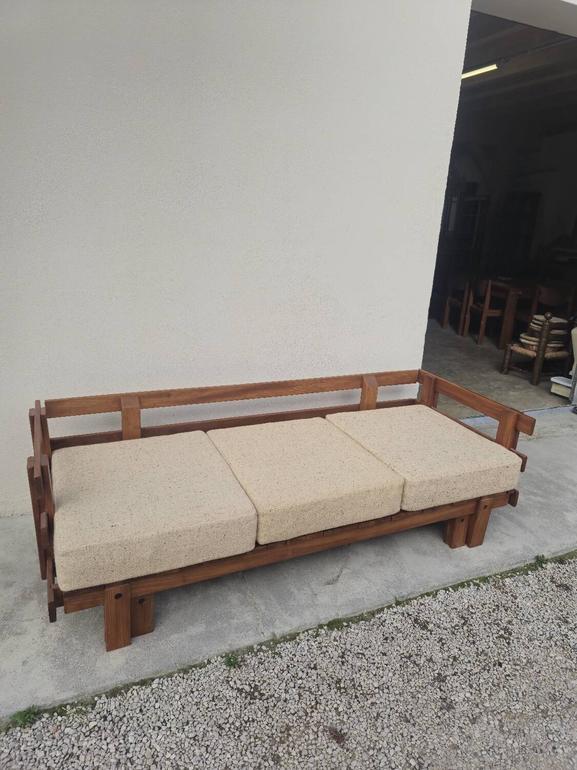 Canapé lit sofa vintage 3 places