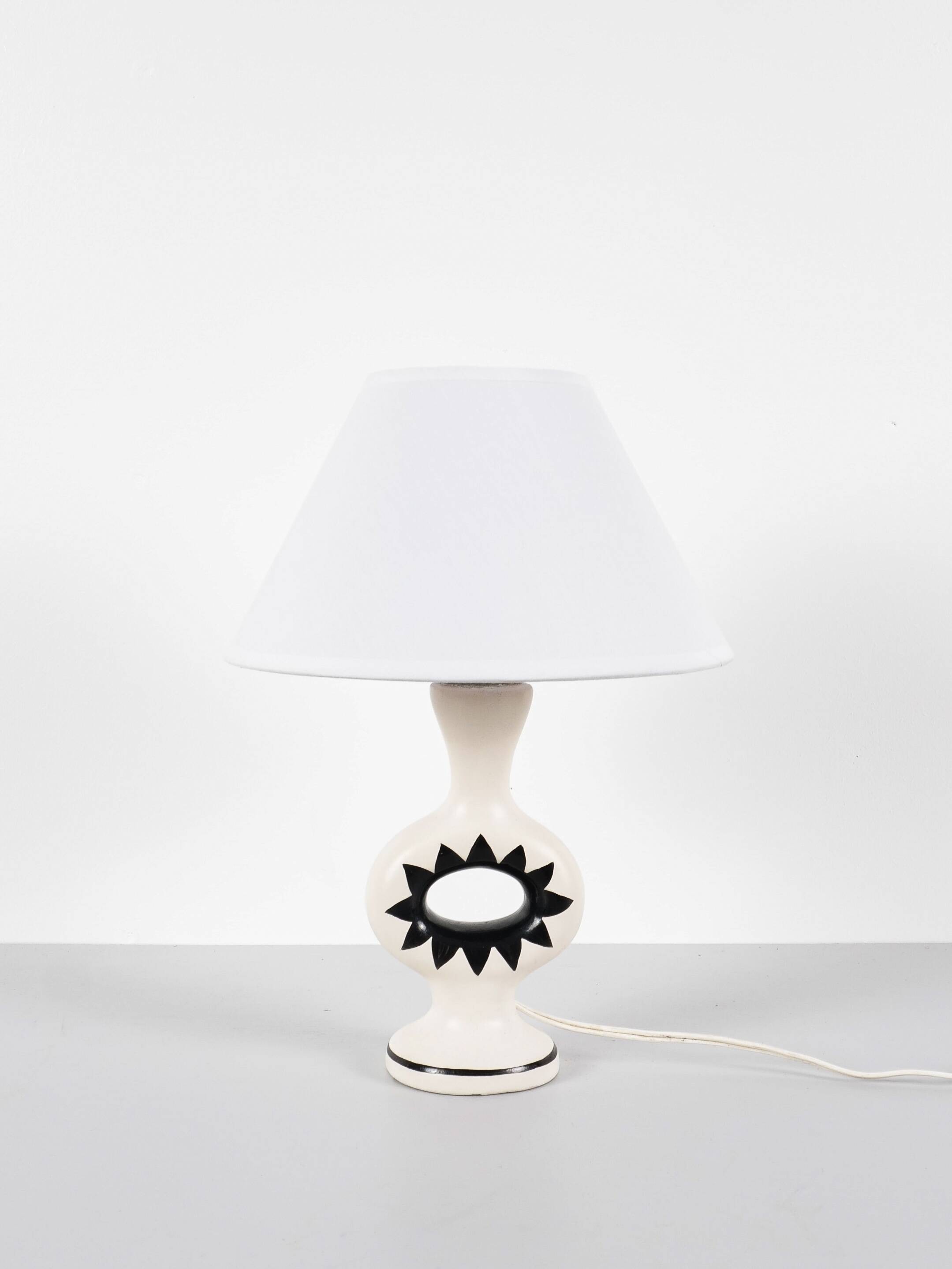 Lampe de table en céramique Roger Capron (attribué à), vers 1950