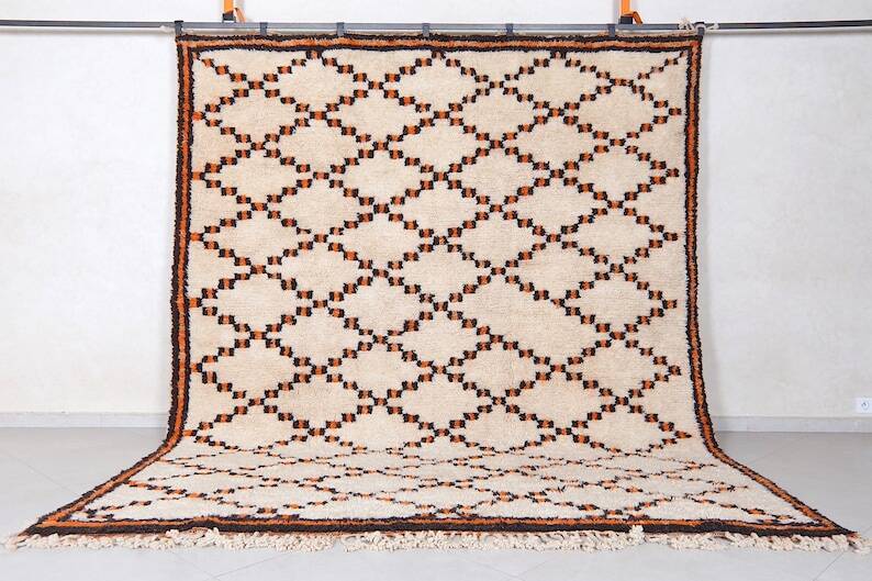 Cream Moroccan Rug - Berber Rug 150/250cm