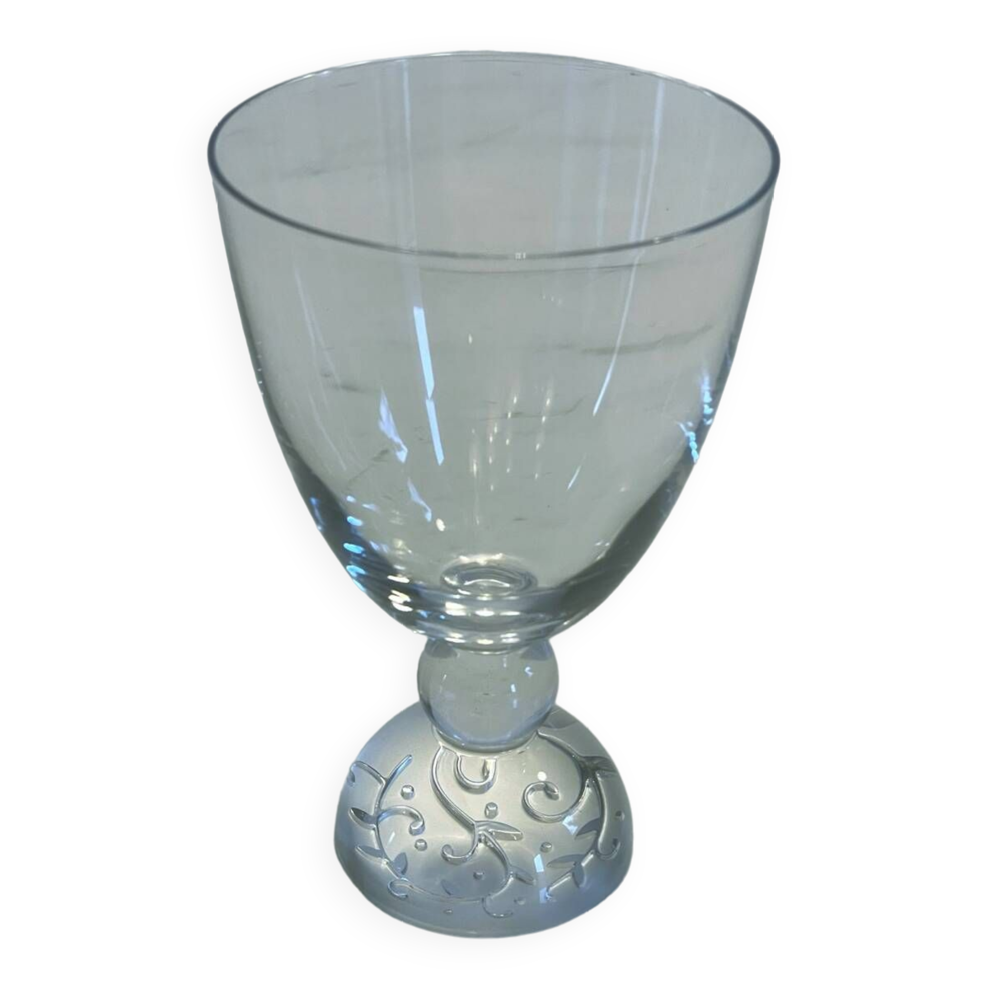 Lot de 6 verres à pied en cristal - moyen modèle - JG DURAND