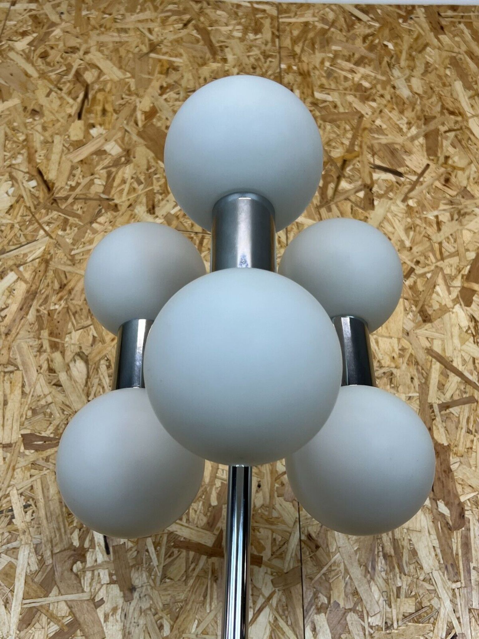 Lampadaire métal verre