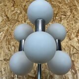 Lampadaire métal verre
