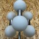 60s 70s lamp light floor lamp metal glass space age design