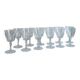 12 verre à pied cristal vintage