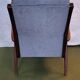 Scandinavian armchair in wood and fabric from the 50s