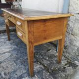Industrial style oak desk