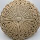 Vintage velvet round cushion