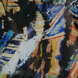 Abstract painting Daniel Bohbot vintage