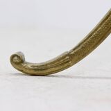 Italian Free Standing Solid Brass Coat Rack 1950s