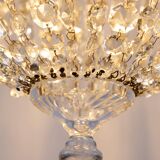Old Swedish silvered bronze chandelier circa 1920