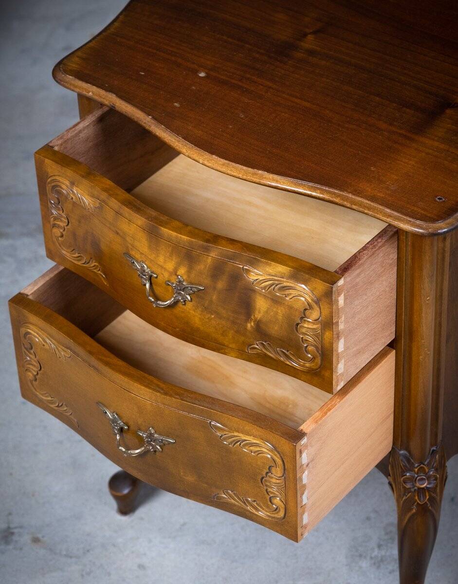 Louis XV Style Bedside Tables, France, 20th Century, Set of 2