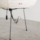Vintage Mid Century "1A" Desk Table Lamp by Isamu Noguchi Japan, 1950s