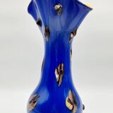 Cobalt blue Murano glass vase by Darius Zarrin