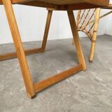 Louis Sognot rattan desk and its chair