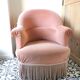 Fringed toad armchair