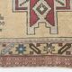 Persian Burgundy & Sand Beige Oriental Vintage Rug, 140x211Cm