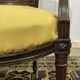 Louis XVI style armchair in beech, late 19th century